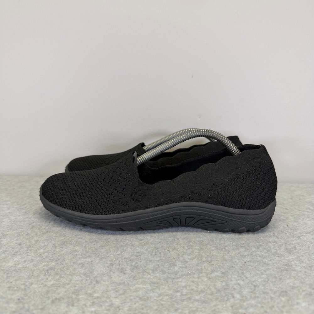 Skechers Shoes Womens Size 6.5 Black Memory Foam Slip On Sneakers  49182TX